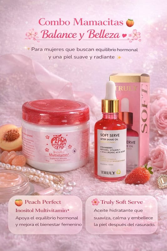 Descuento!!!🌷PEACH INOSITOL + Soft Serve After Shave Oil