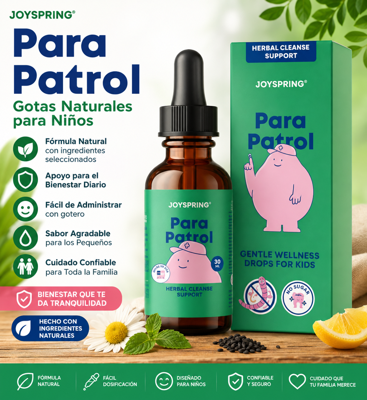 🌟JoySpring Para Patrol| Bienestar infantil en cada gota 🌟