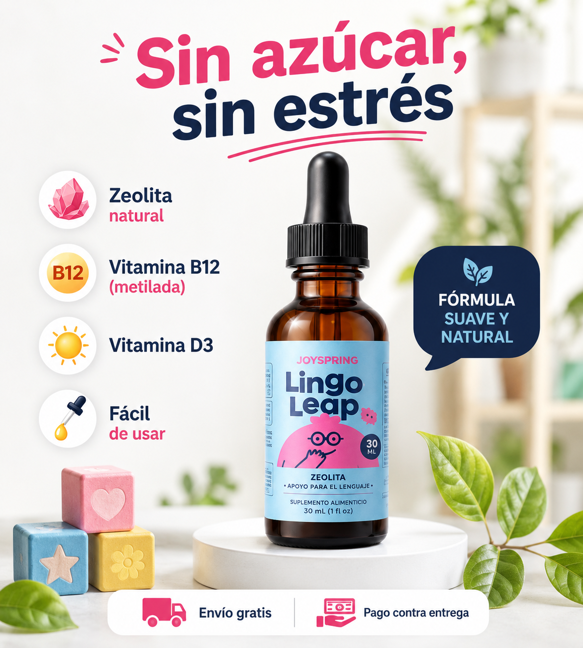 ✨Lingo Leap Zeolita para Niños – Apoyo Diario para el Desarrollo Infantil👨‍👩‍👧‍👦