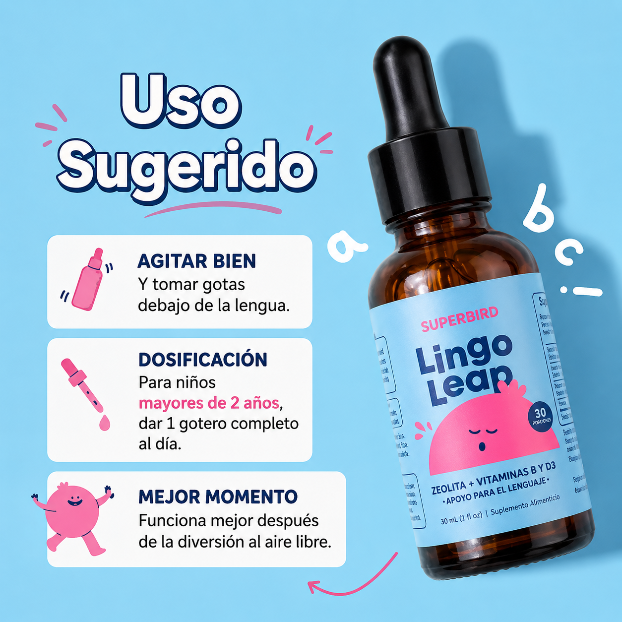 ✨Lingo Leap Zeolita para Niños – Apoyo Diario para el Desarrollo Infantil👨‍👩‍👧‍👦